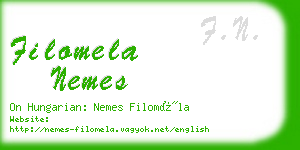 filomela nemes business card